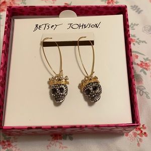 Betsey Johnson Skull Earrings